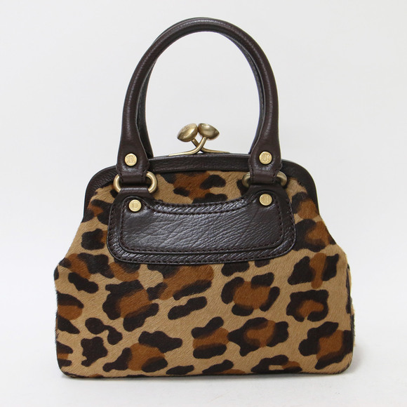 Celine Bag Handbag Brown Leopard Boogie Bag Harako Macadam Vintage - Picture 3 of 10